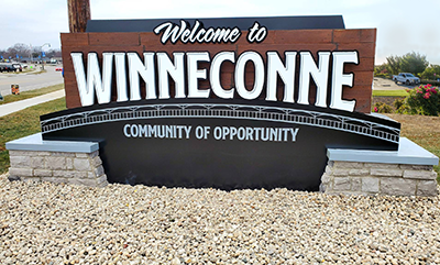 Welcome to Winneconne, Wisconsin sign Welcome to Winneconne, Wisconsin sign